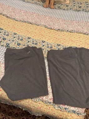 Lot of 2 Danskin Now Charcoal Gray Yoga Pants- Women's
